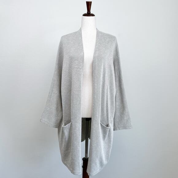 Donni Anthropologie Rib Knit Open Front Cover-Up Kimono NWT - Picture 1 of 8